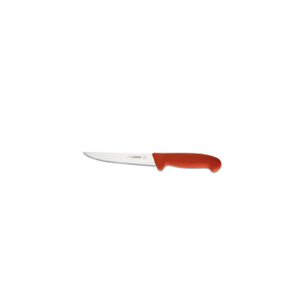 HACCP Nóż do trybowania sztywny 16 cm czerwony